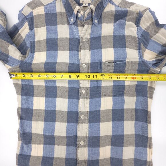 J CREW Slim Double Layered Shirt Jacket Flannel Old Money Western Casual Plaid - Picture 4 of 9